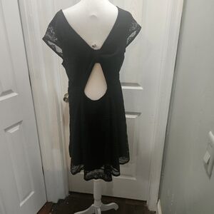 Xhilaration Black Lace Detail Dress